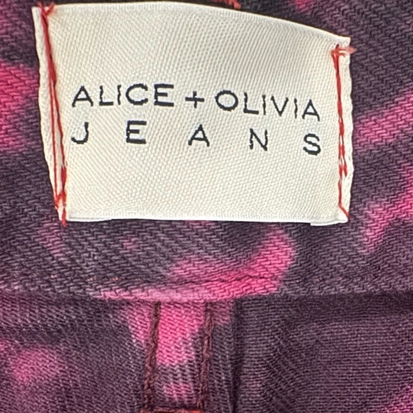 Alice + Olivia GENEVIEVE TIE DYE BAGGY JEAN Size 25 - Picture 4 of 6